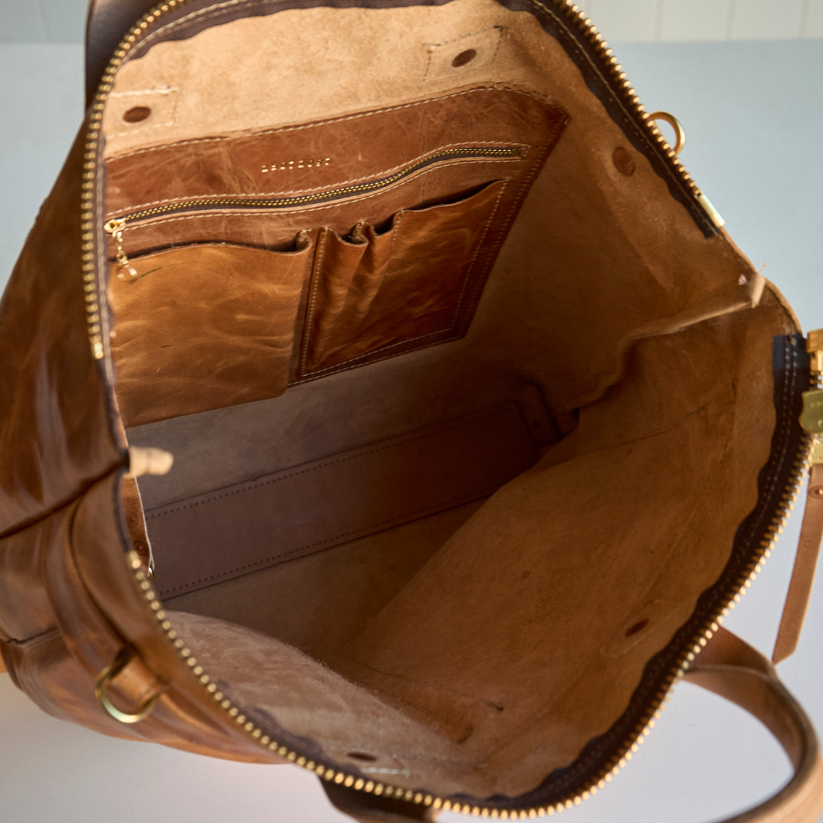 No.160 Primo Tote | Horween® Indigo & Tan