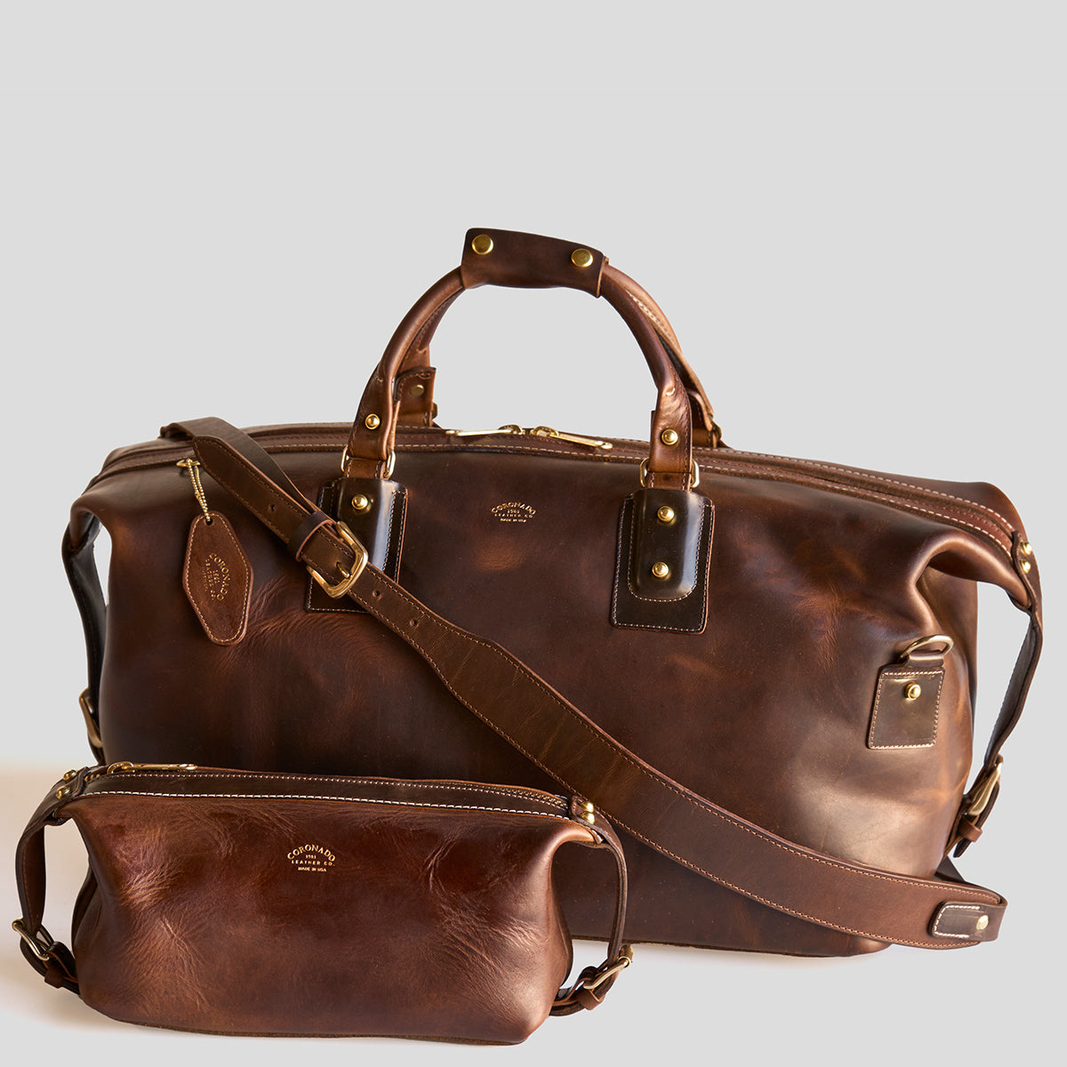 No.299 Travel Dopp | Horween® Brown Dublin & Shell LE