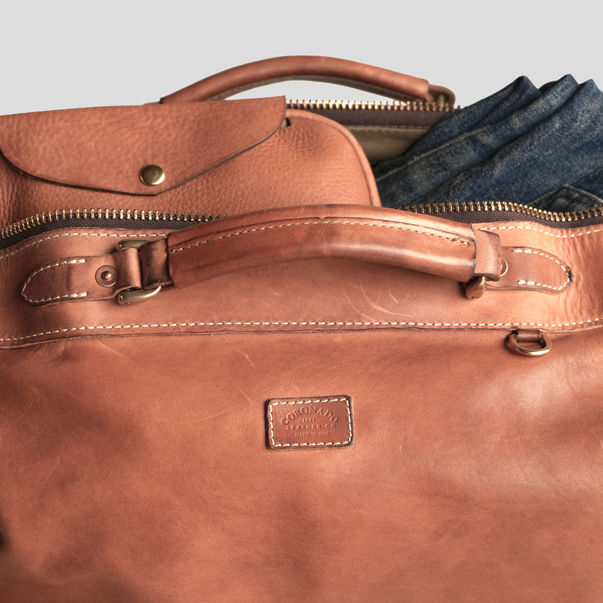 No.305 Union Weekender | Stone-Washed Horsehide x10