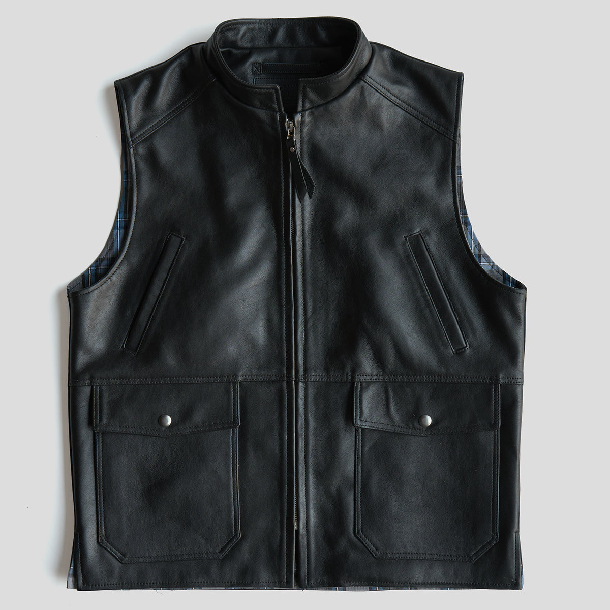 NO.330 Shelby II Vest | Black Napa