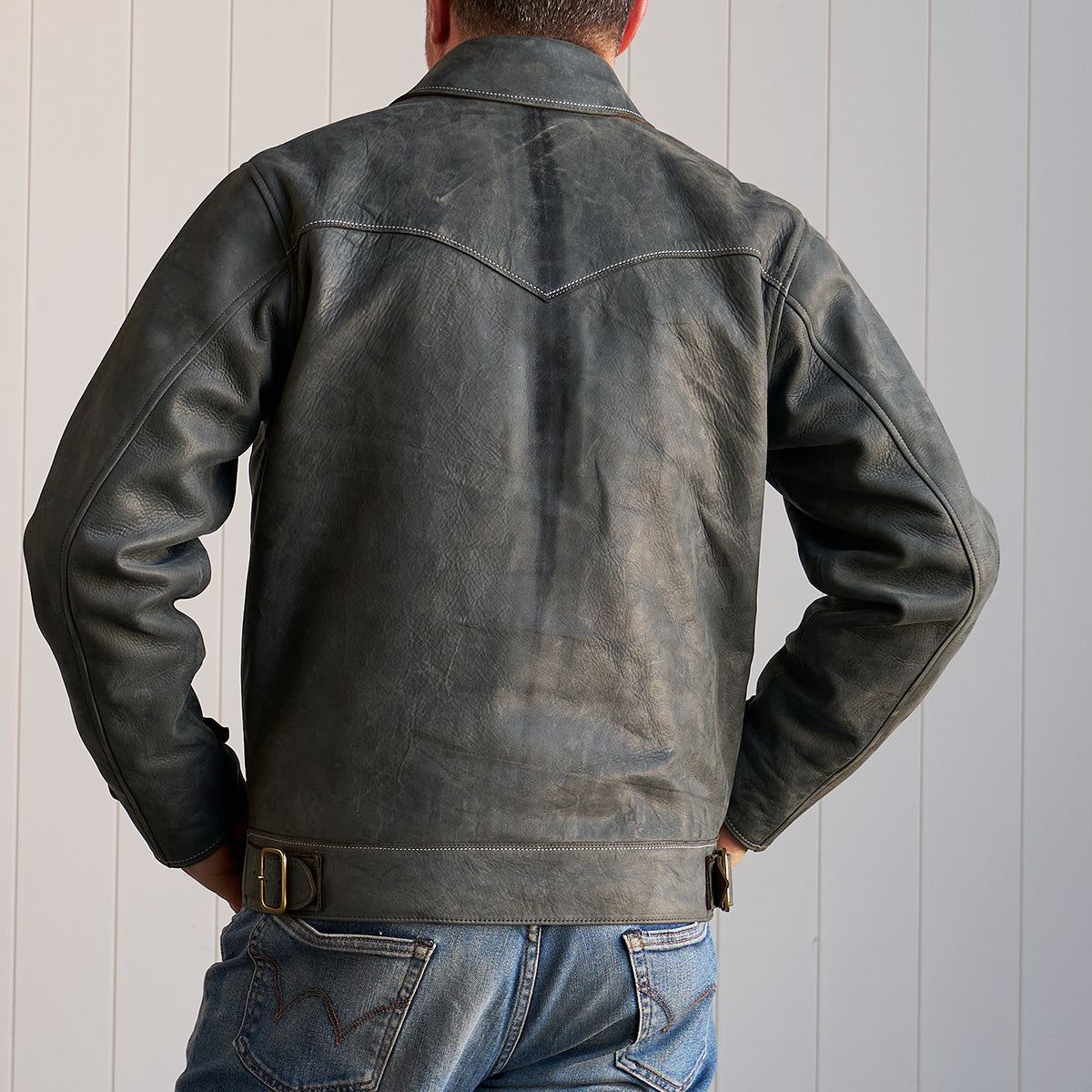 No.69 Union Jacket | Olive-Tanned Horsehide (Wenge)