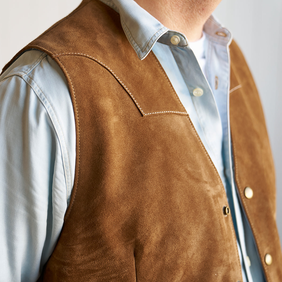 No.480 Fremont Vest | Brown Suede LE