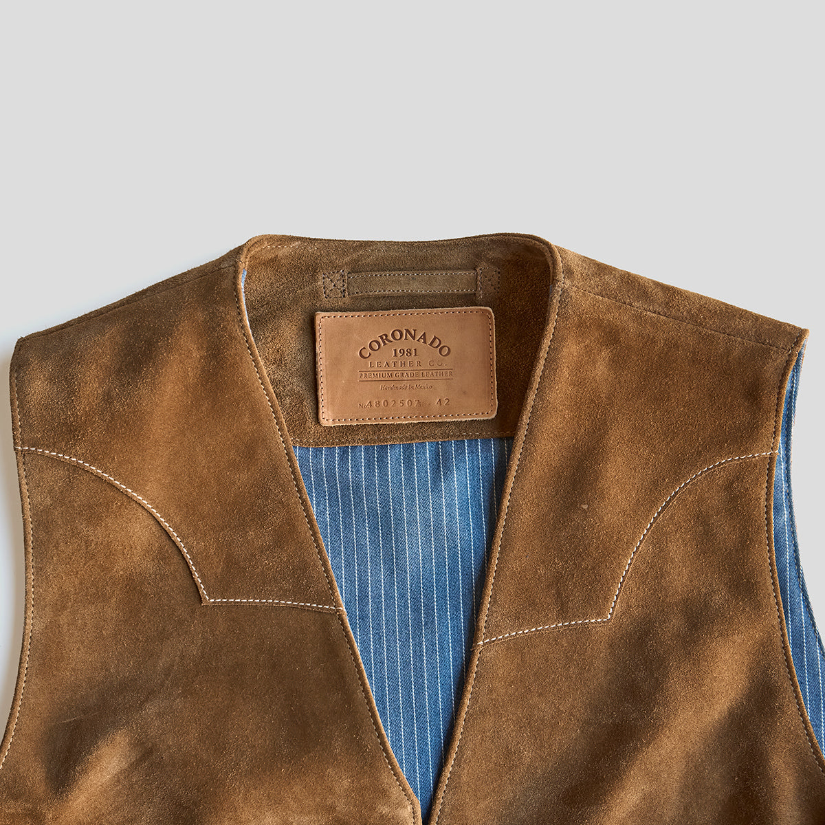 No.480 Fremont Vest | Tan Suede LE