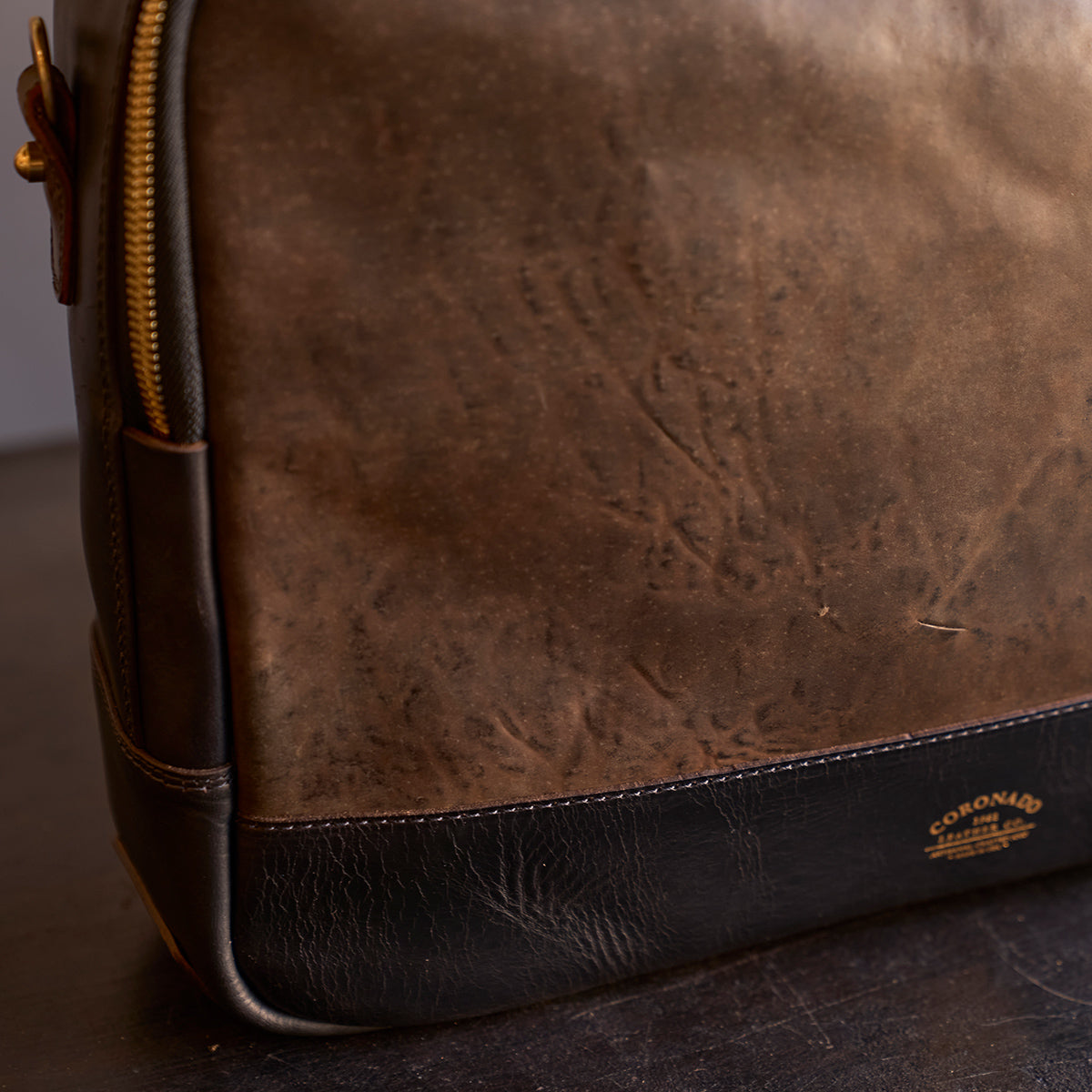 No.541 Chicago Shell Briefcase | Horween® Tumbled Black (x6)
