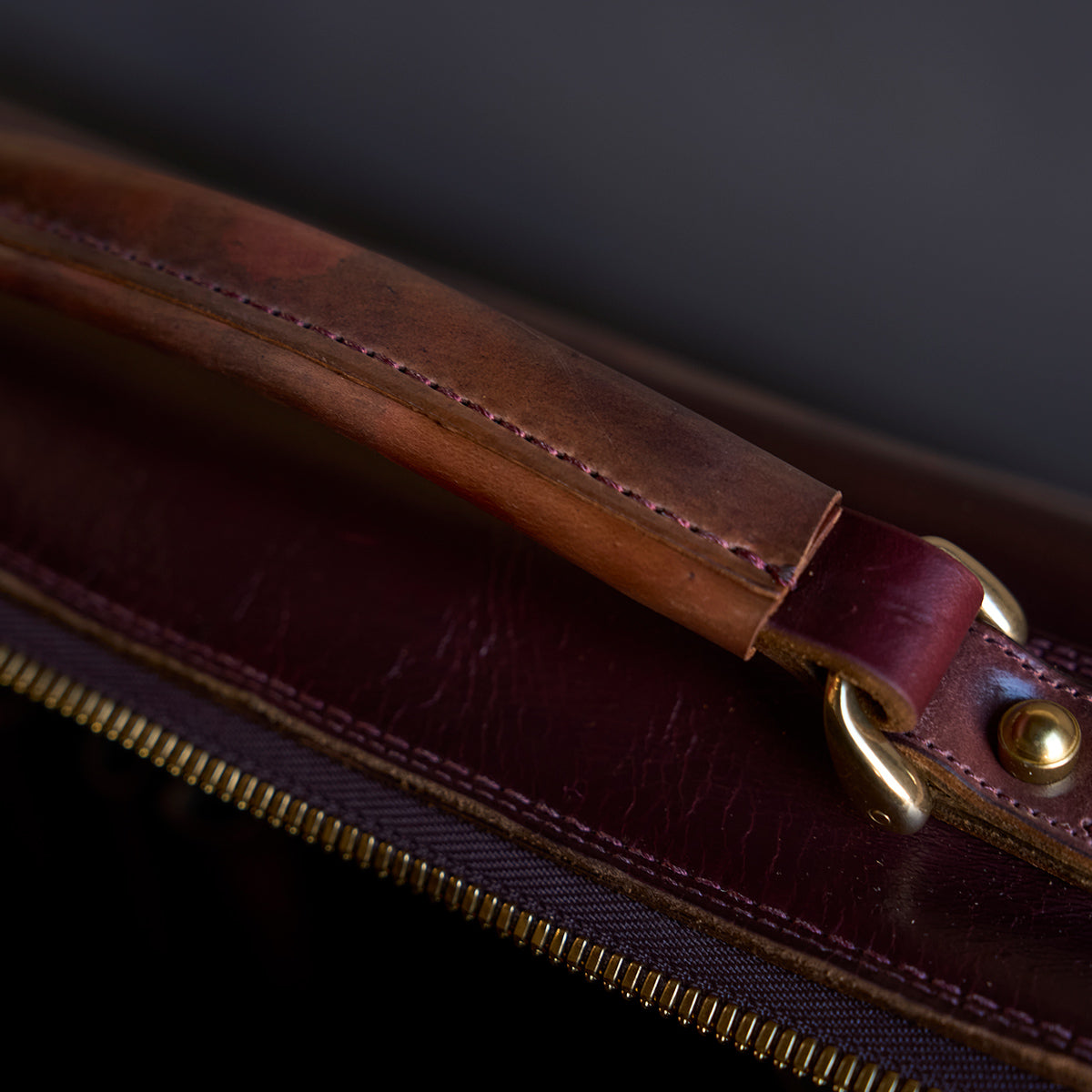 No.541 Chicago Shell Briefcase | Horween® Marbled #8 X2