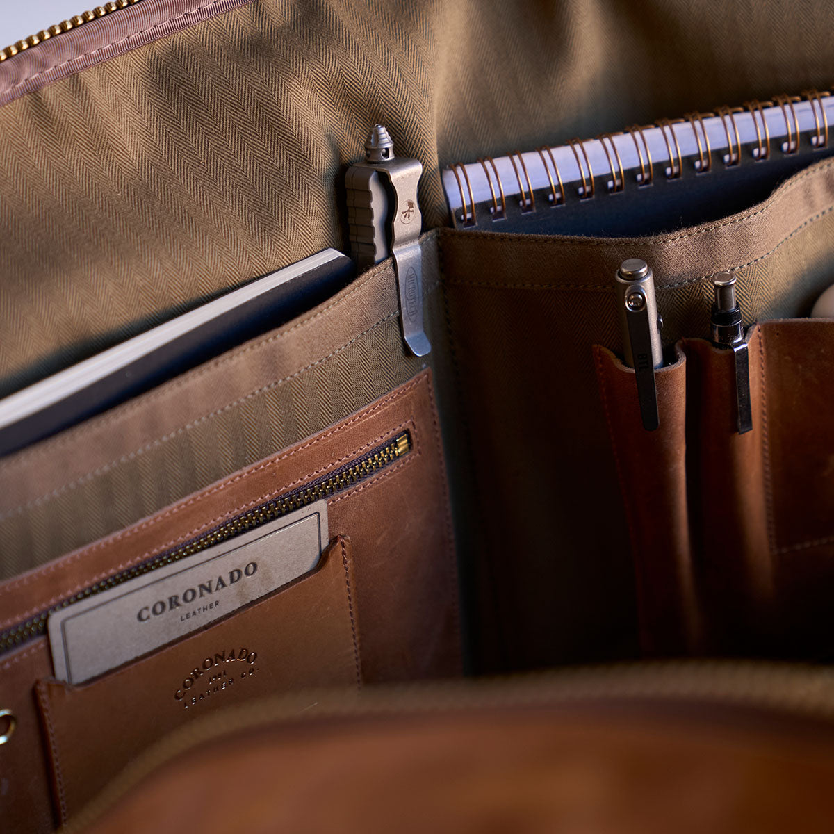 No.545 Natural SD Briefcase | Horween® Horsehide & Latigo