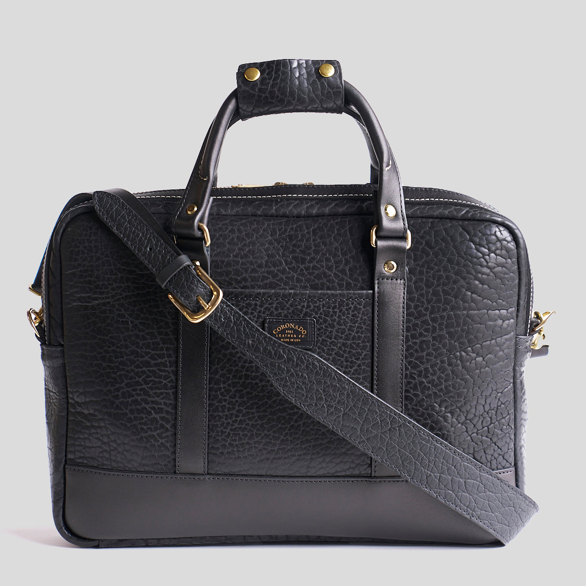 No.551 Slim Briefcase | Bison Black
