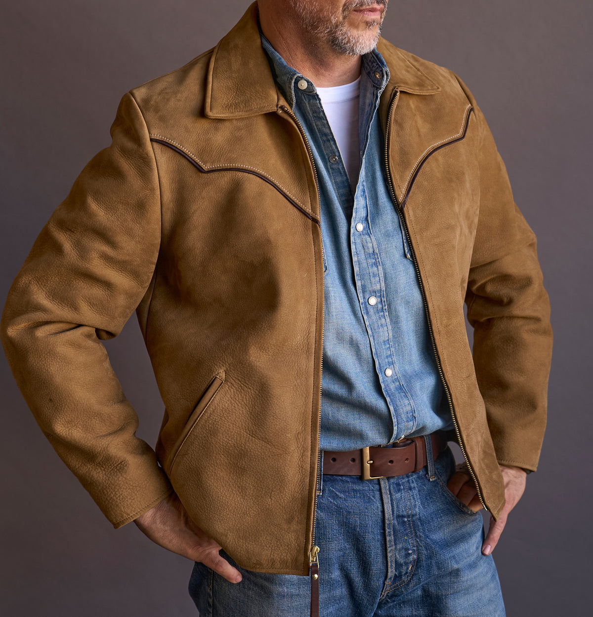 No.81 Vaquero Jacket | Coyote Tan Nubuck