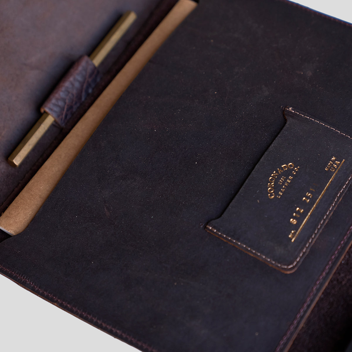 No.812 B5 Portfolio | Shrunken Bison Brown