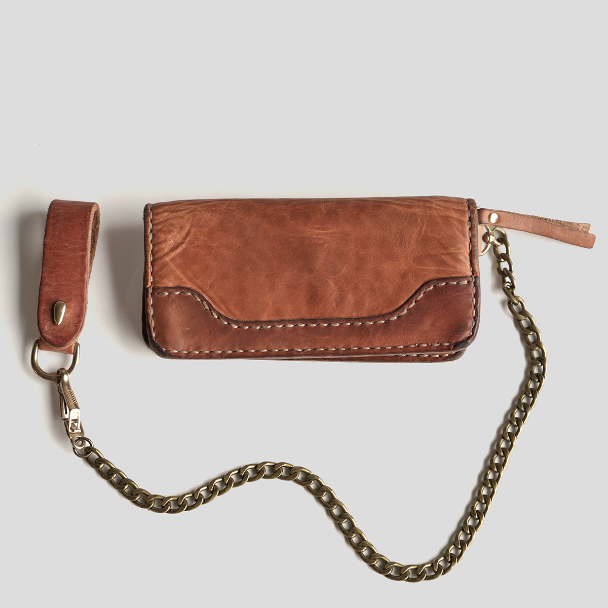 No.830 Long Vintage Stone-Washed Wallet