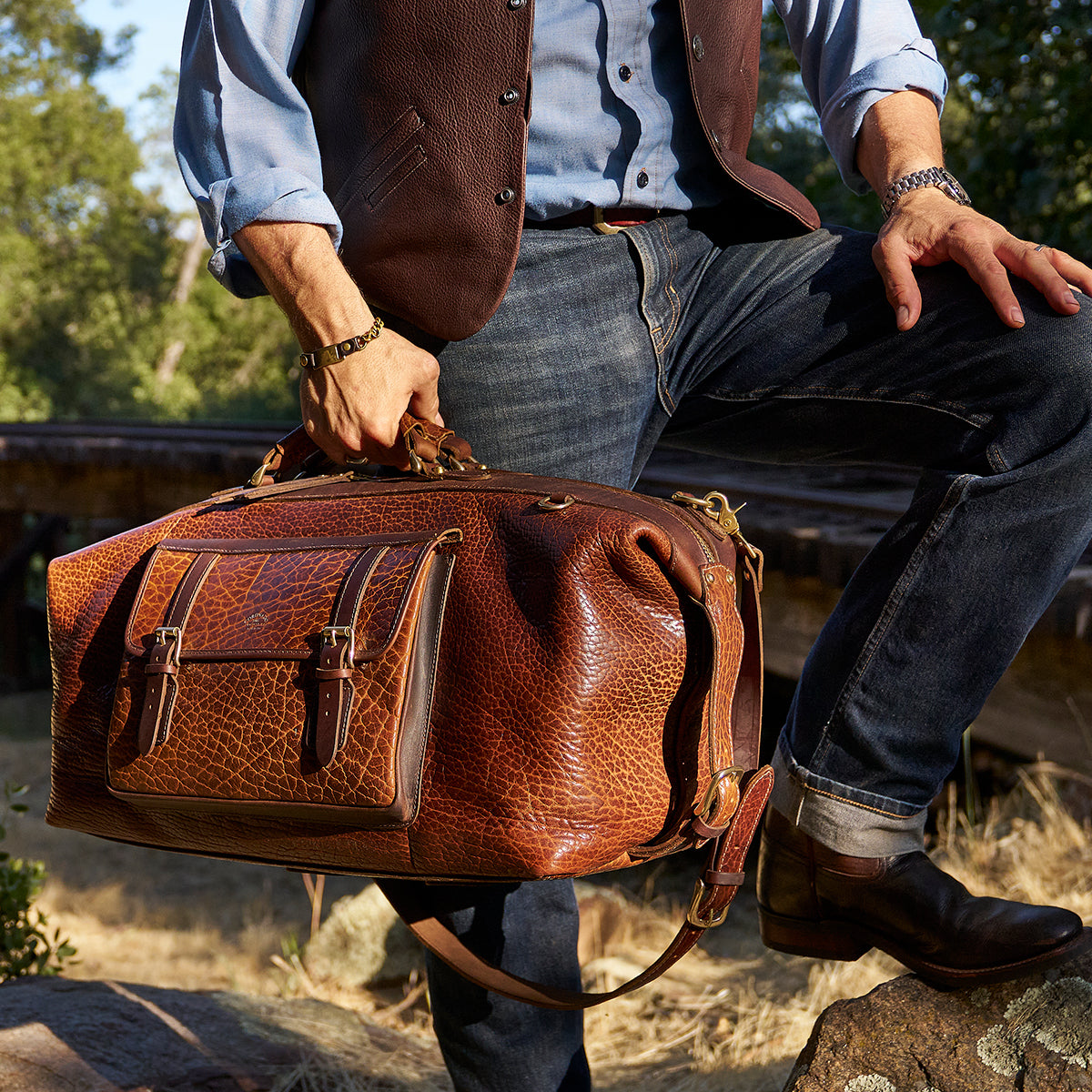 No.207 CEO Duffel | Bison Walnut