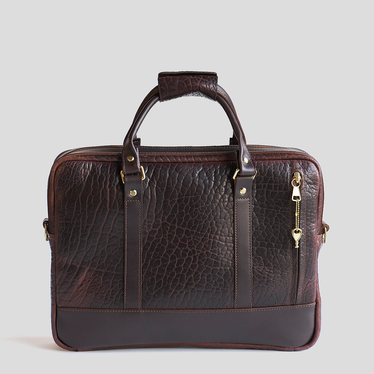No.551 Slim Briefcase | Bison Brown