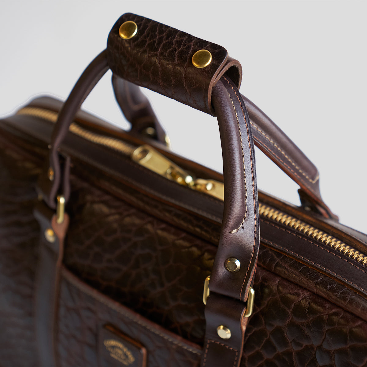 No.551 Slim Briefcase | Bison Brown