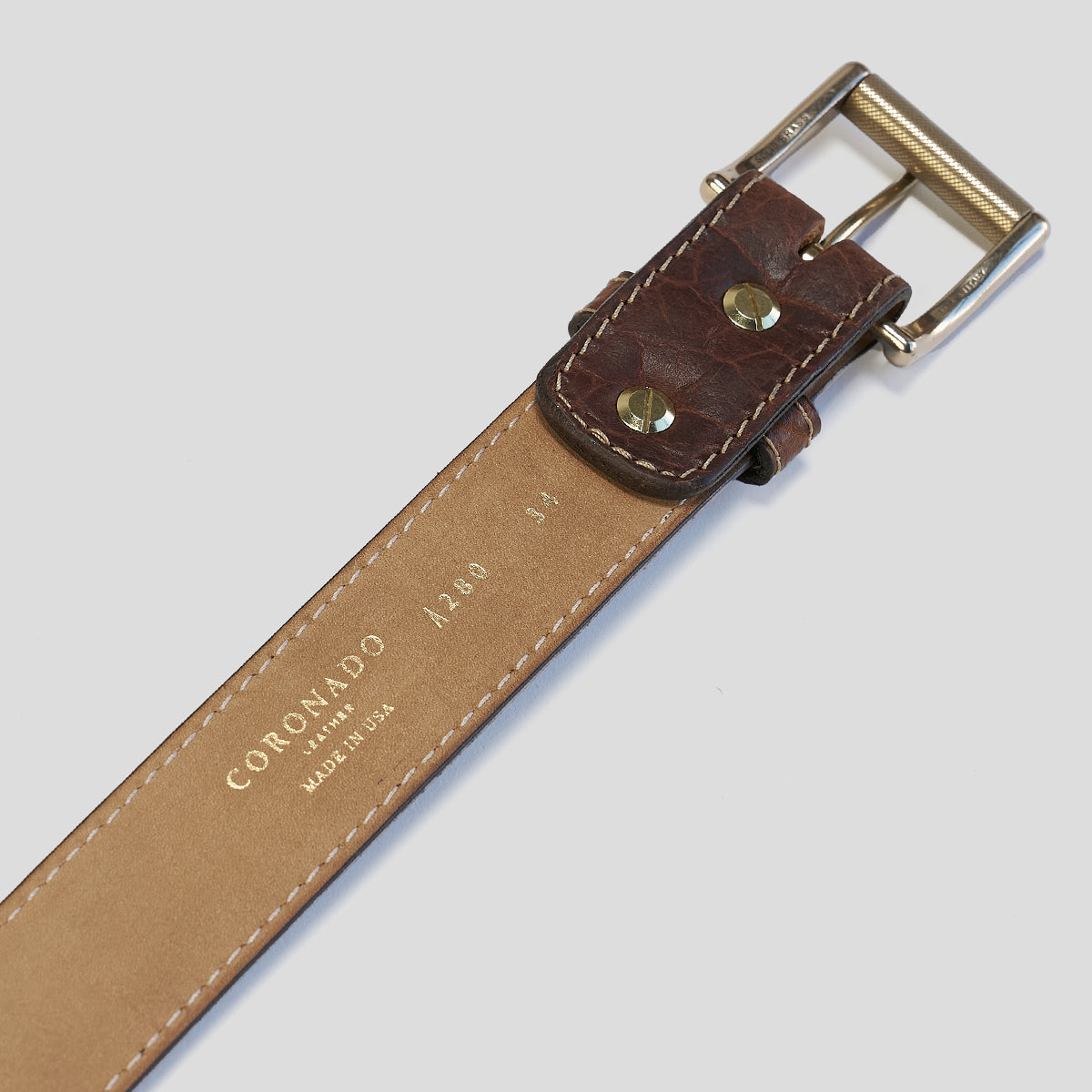 No.100 Sedona Belt | Shrunken Bison Walnut