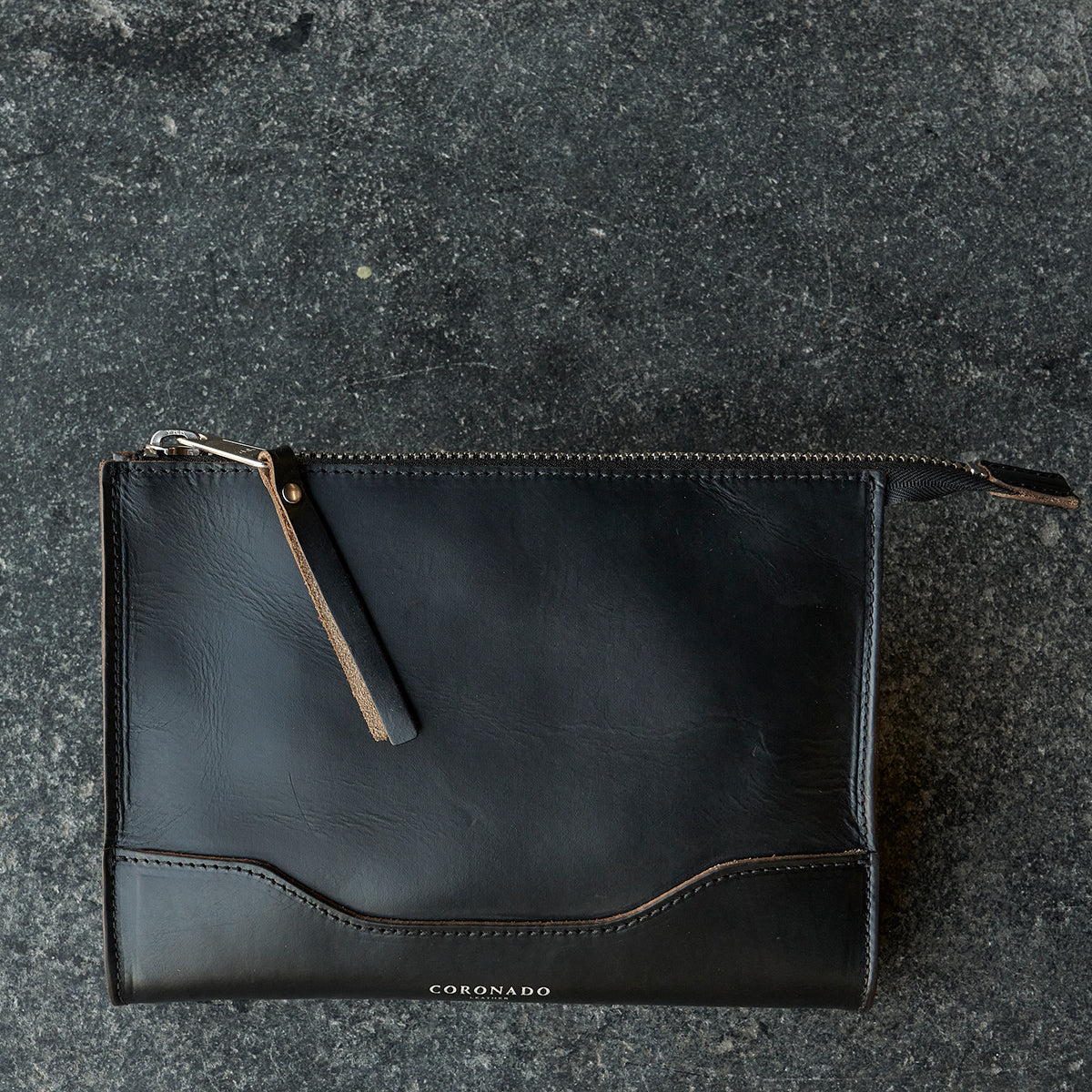 No.194 Utility Pouch | Horween® CXL Black
