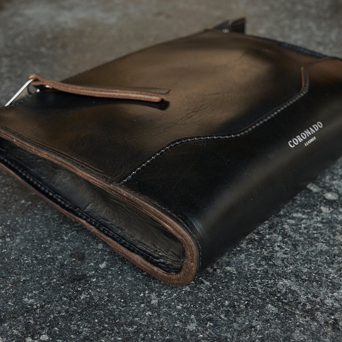 No.194 Utility Pouch | Horween® CXL Black