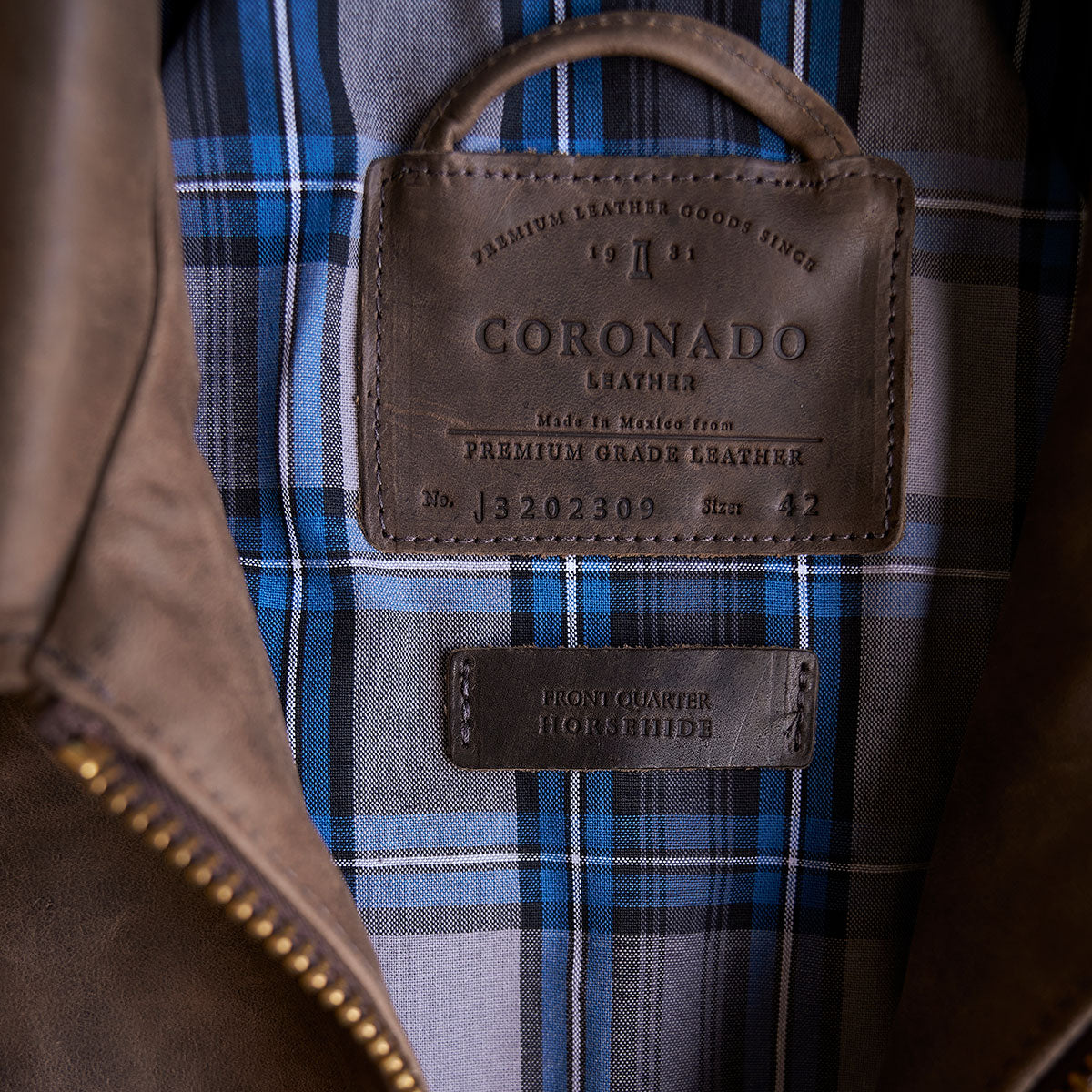 No.320 Garrison Jacket | Horsehide Vintage Brown