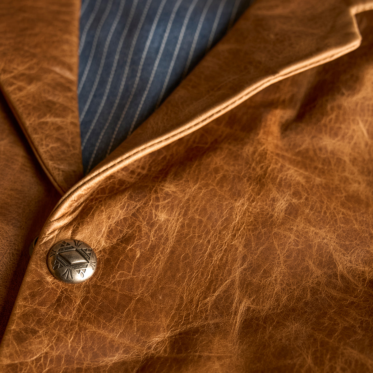 No.29 Western Lapel Vest | Distressed Saddle (L.E.)