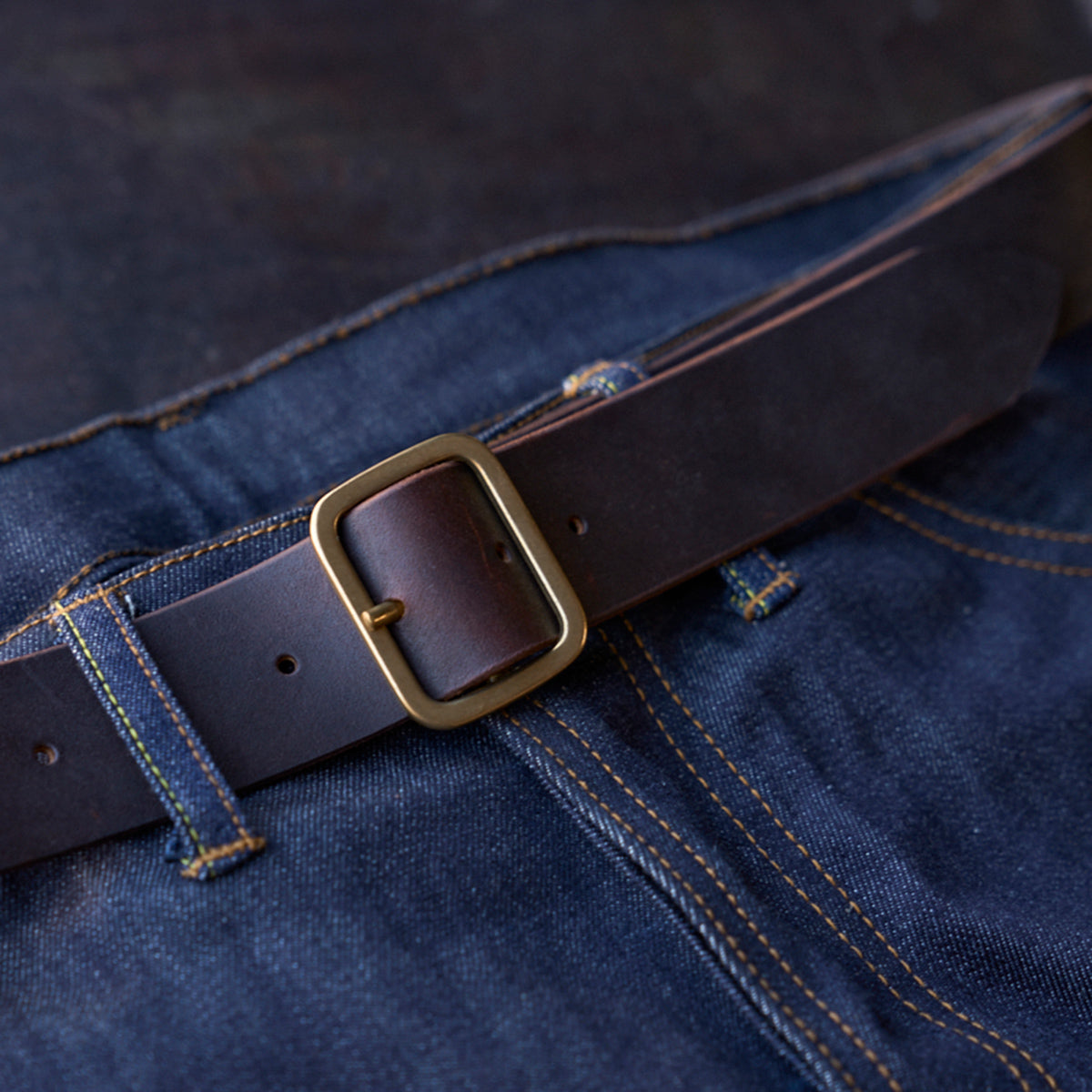 No.145 Italian Garrison Belt | Horween® Latigo Brown