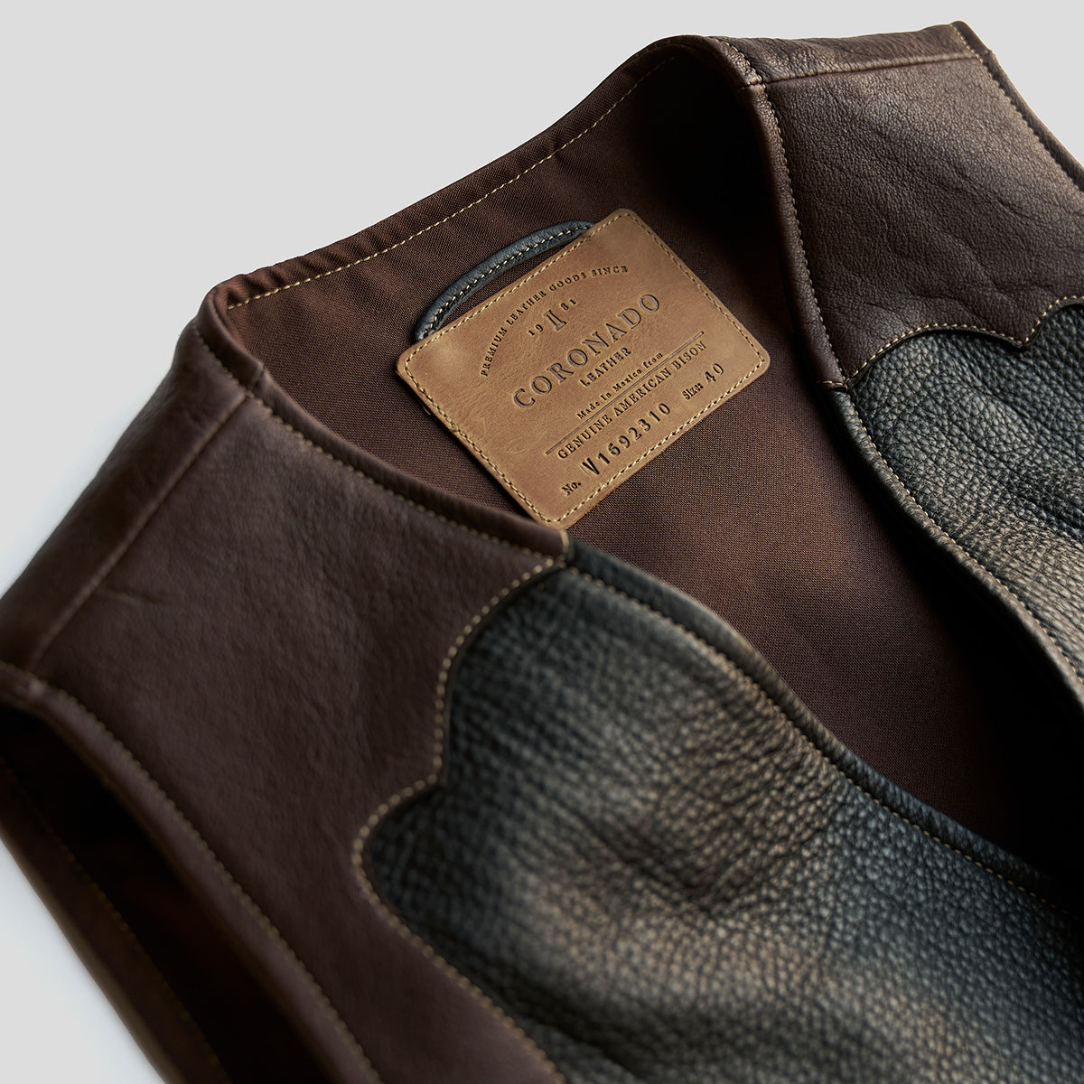 No.169 Garrison Vest | Bison