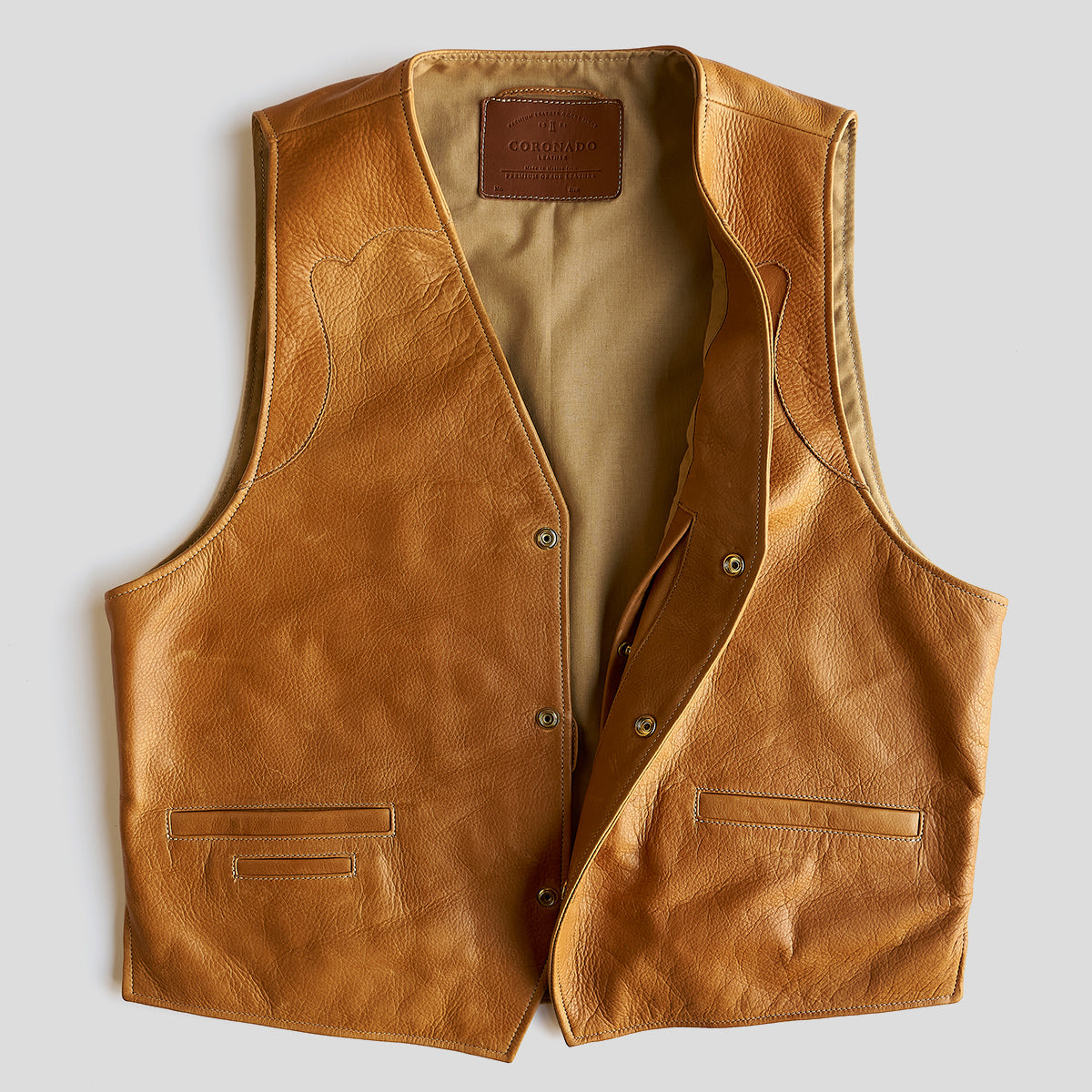 No.169 Garrison Vest | LE Saddle Tan