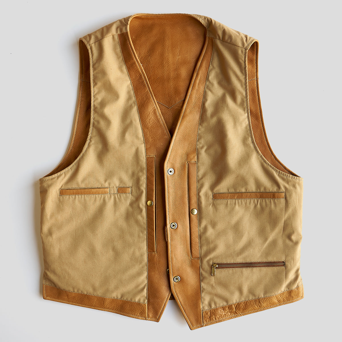No.169 Garrison Vest | LE Saddle Tan