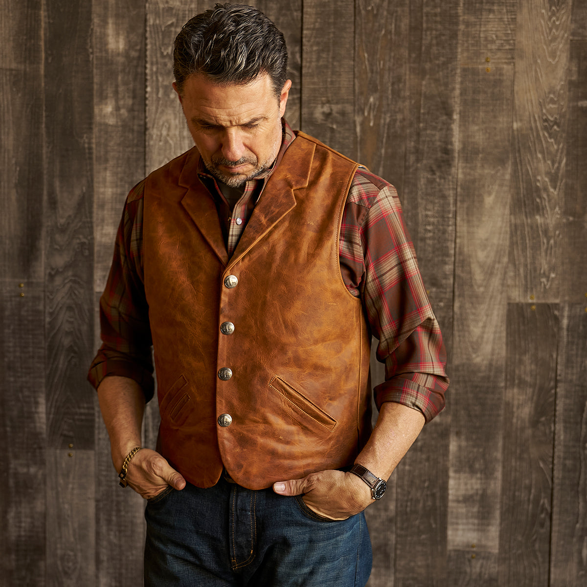 The No.29 Lapel Vest | LE Indy Bison Rust