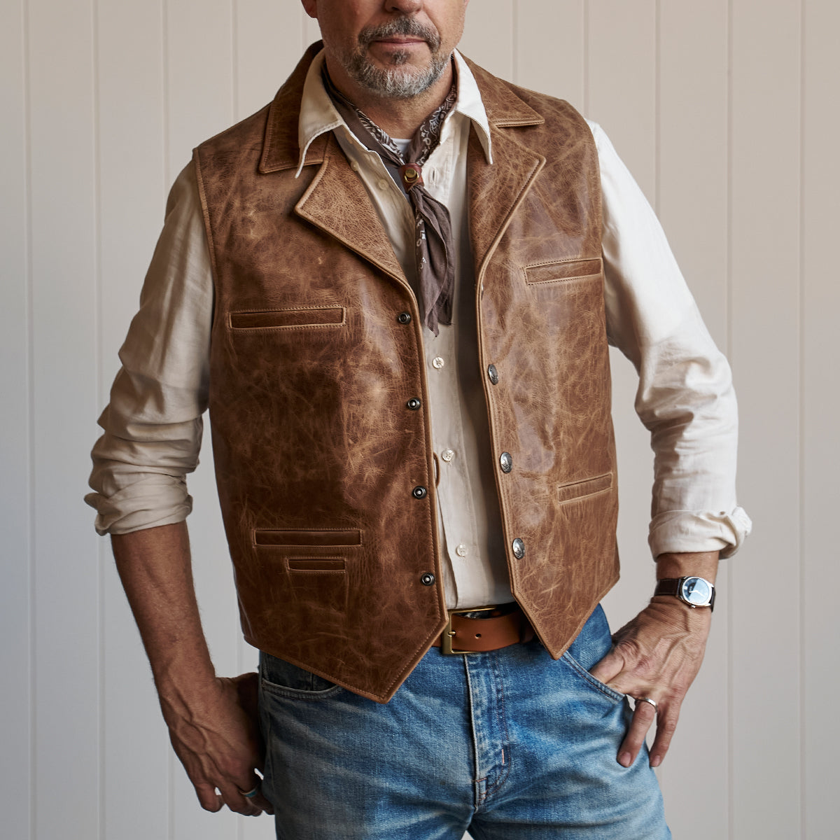 No.39 Ranchers Vest | Stagecoach Tan