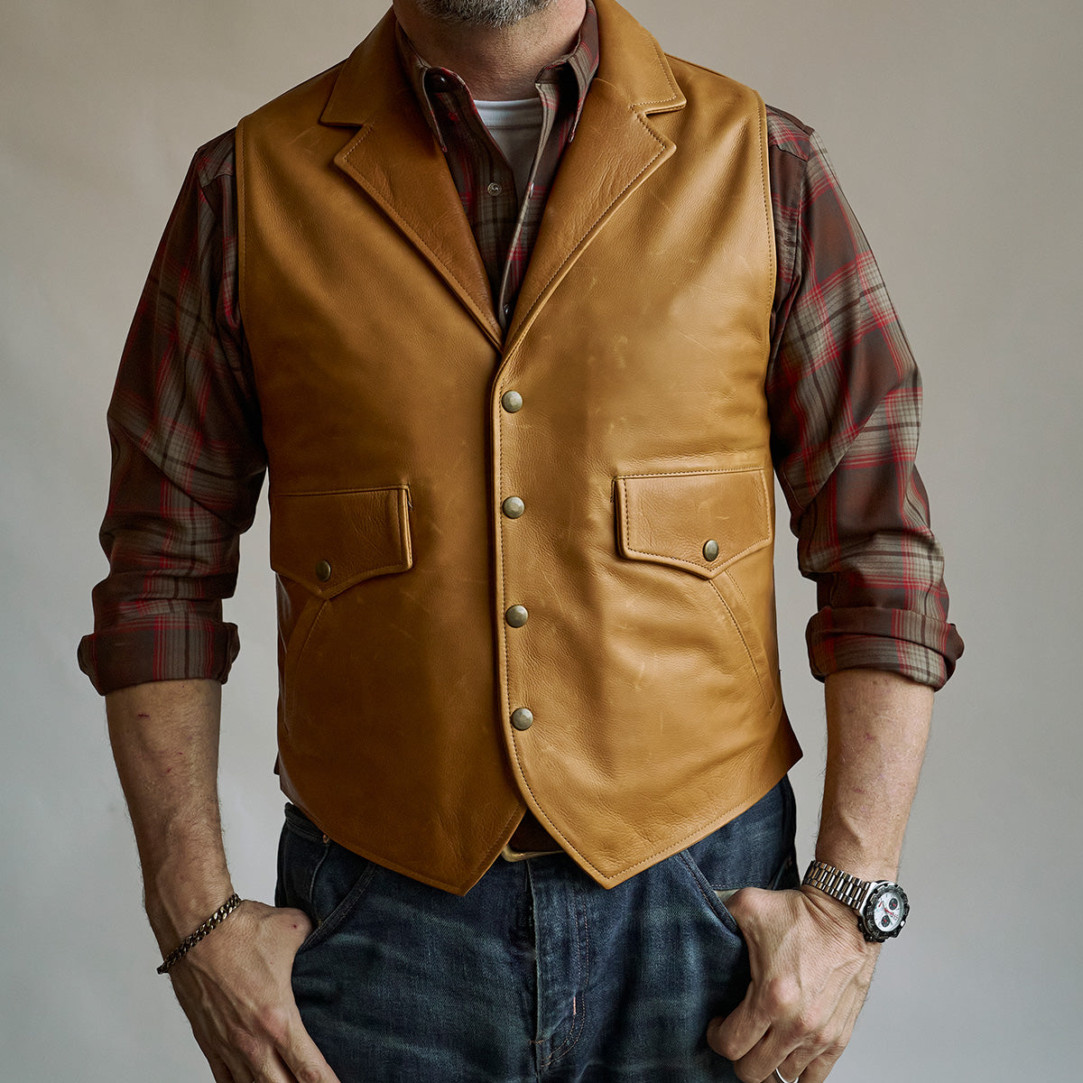 Ranch Vest No.42 | Saddle Tan