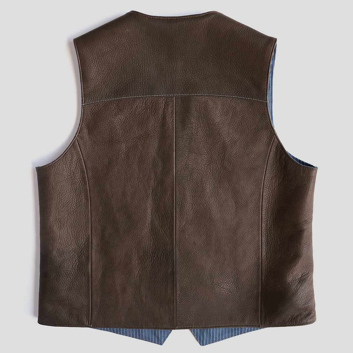 No.485 Sienna Vest | Italian Deerskin Brown