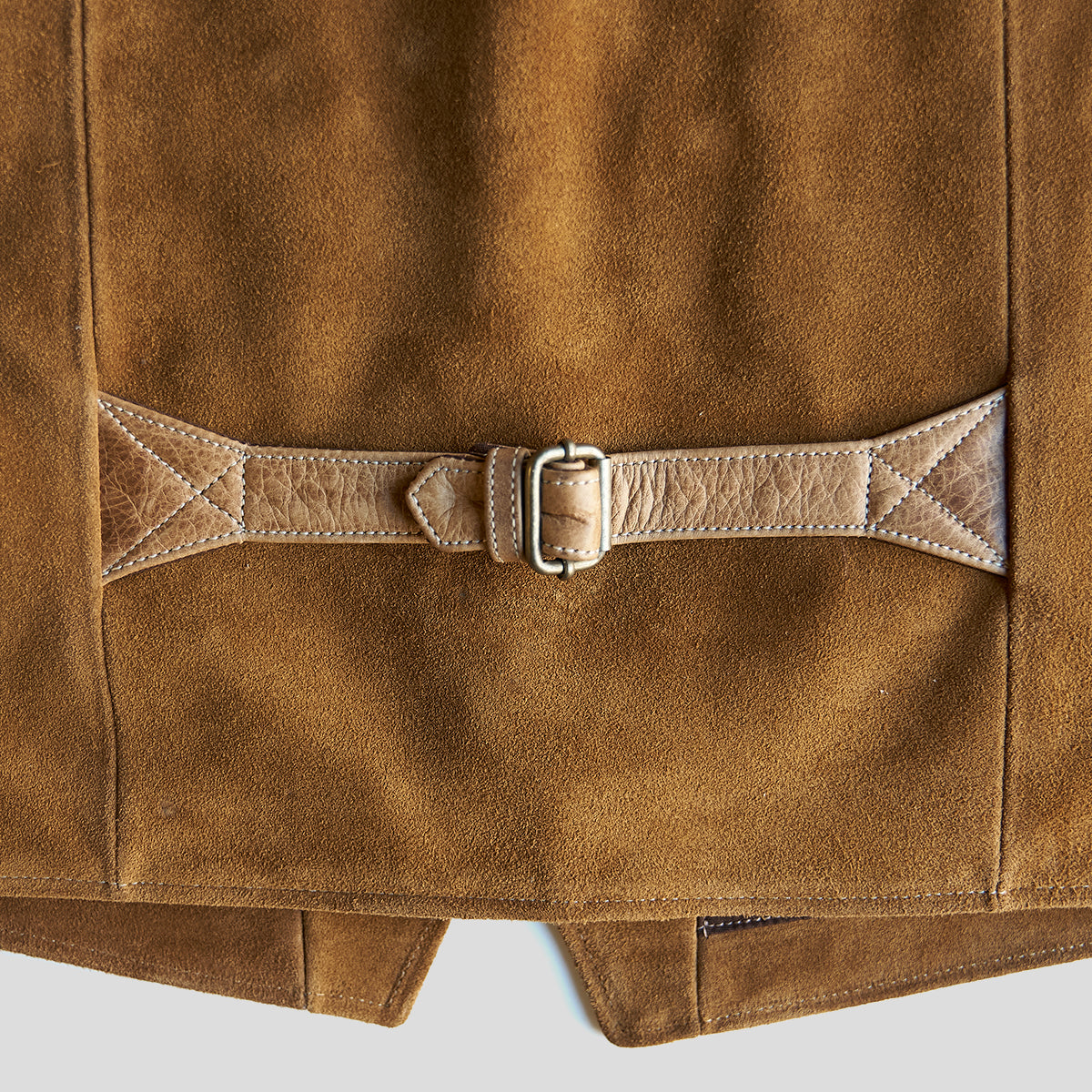 No.169 Garrison Vest | LE Suede Tan