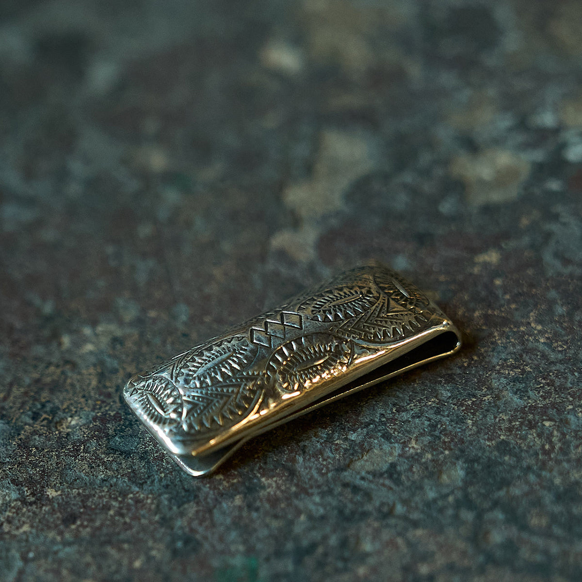 No.14 Heritage Silver Clip Wallet | Brown Bison
