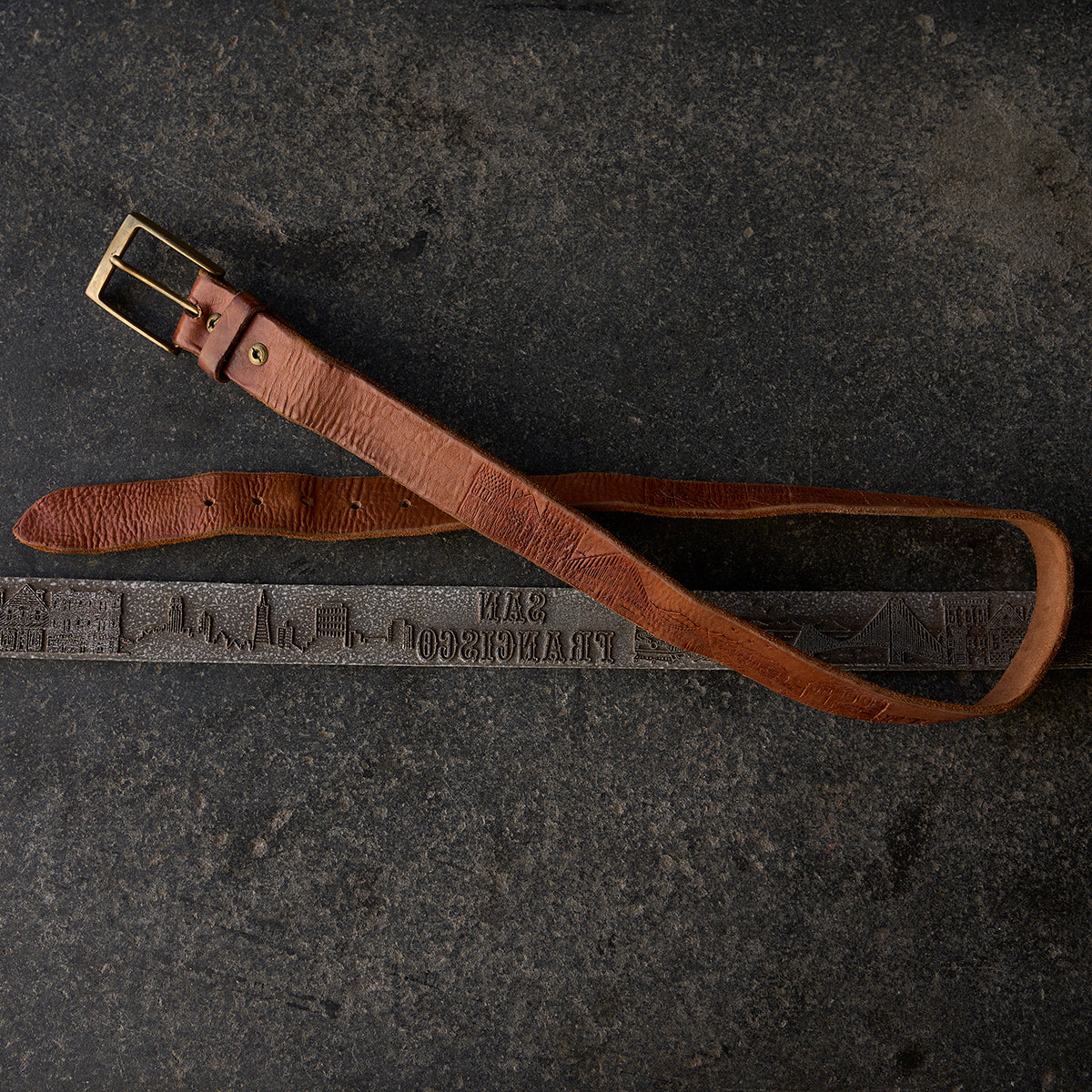 No.795 Vintage Embossed Belt | San Francisco