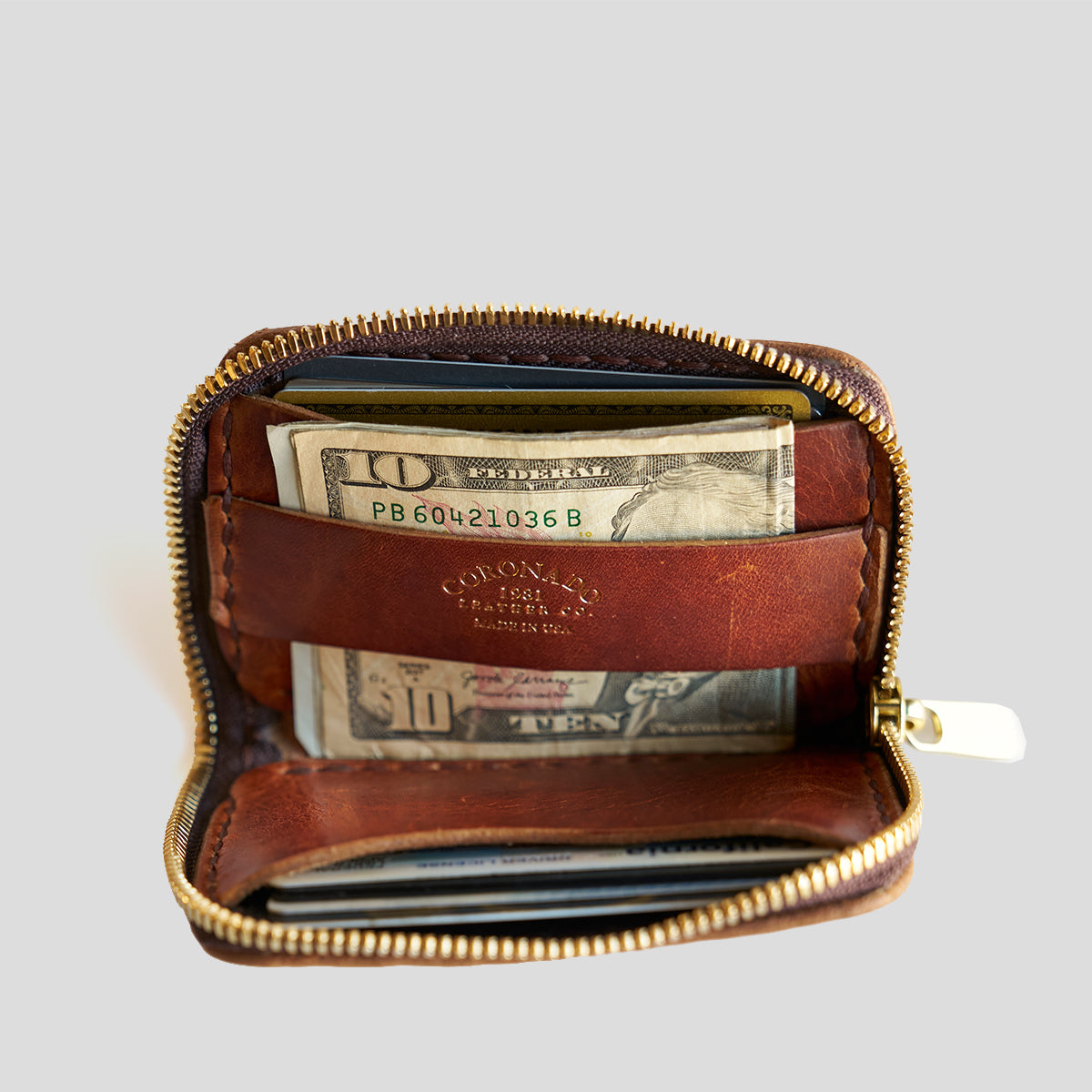 Full-Zip Dublin No.20 Wallet | Chestnut