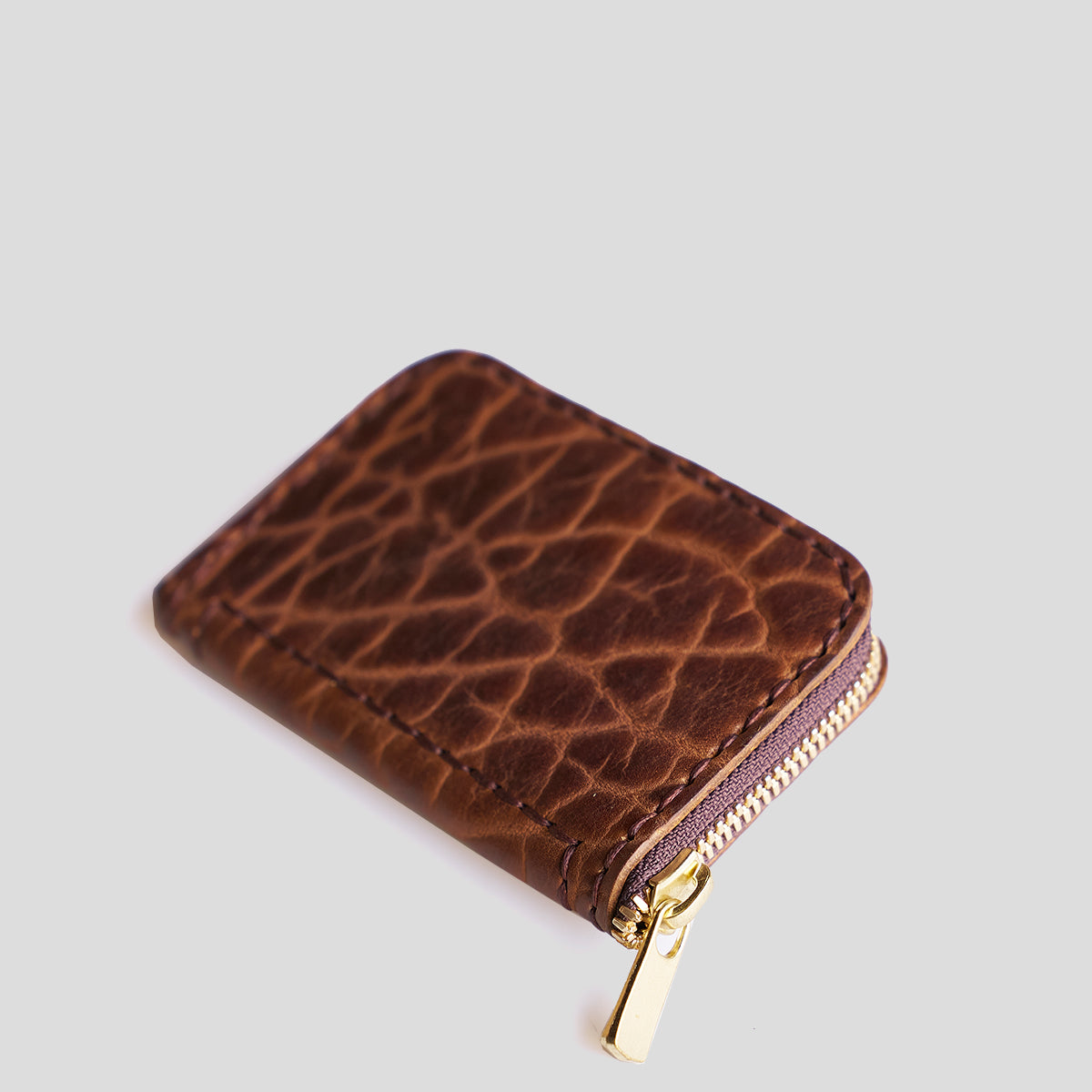 Full-Zip Bison No.20 Wallet | Walnut