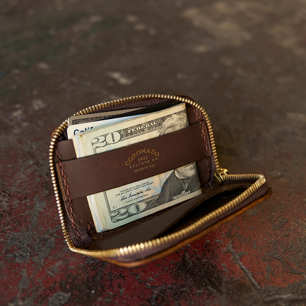 Full-Zip Bison No.20 Wallet | Walnut