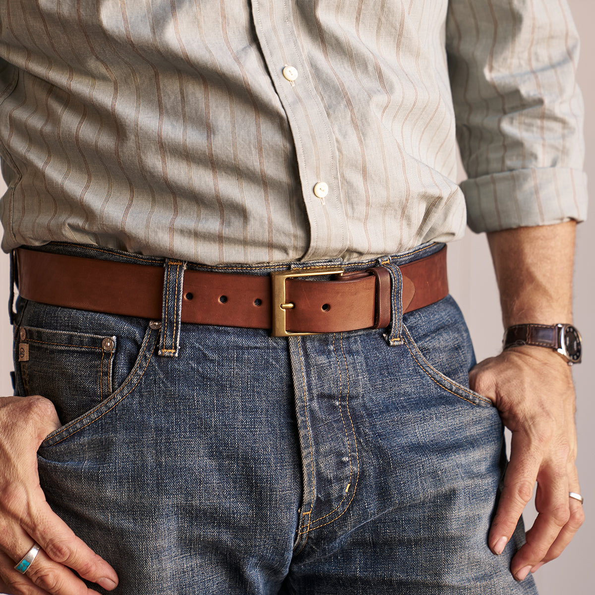 Classic Horsehide Belt No.94 | Tan