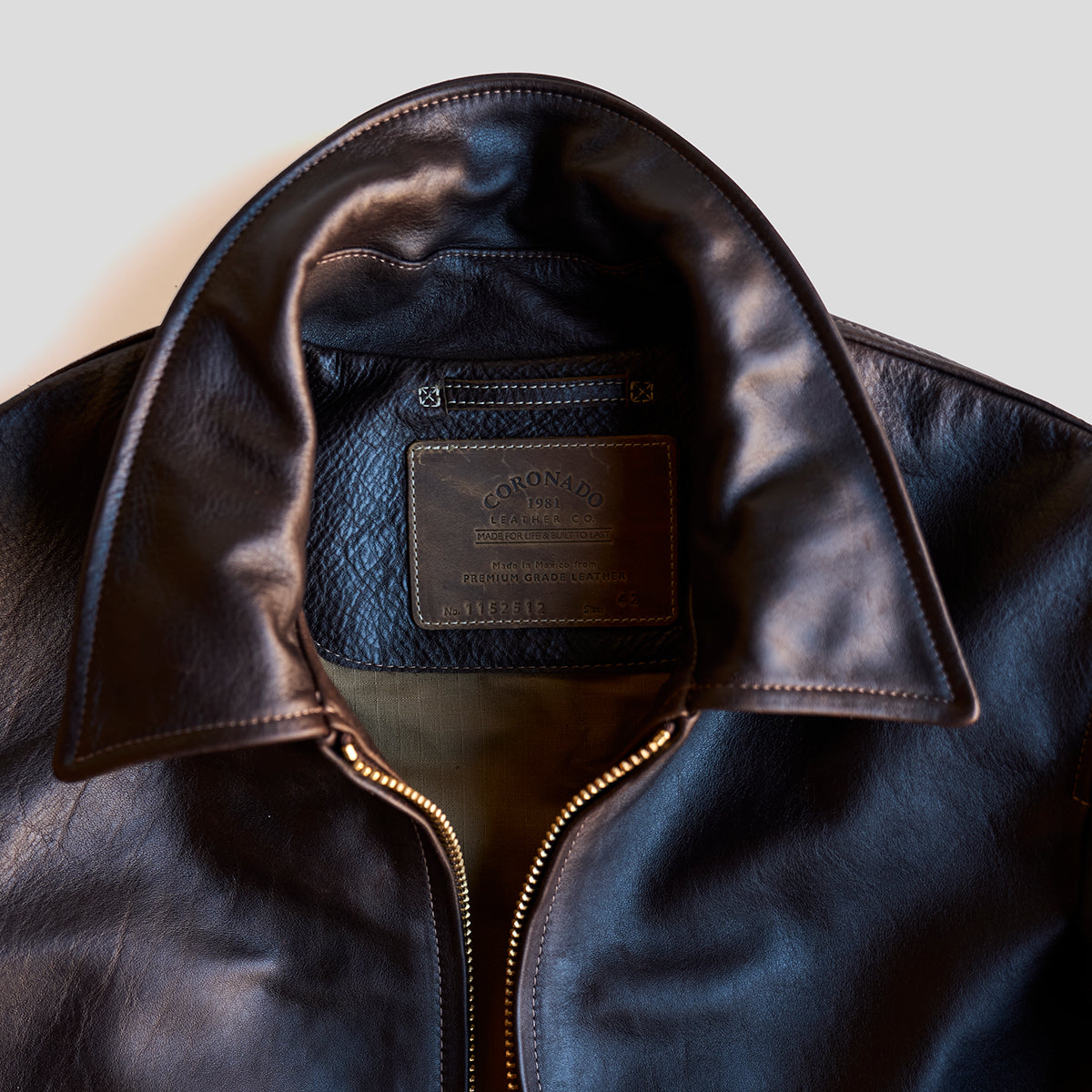 No.115 Classic Bomber | Horween® Horsehide Brown