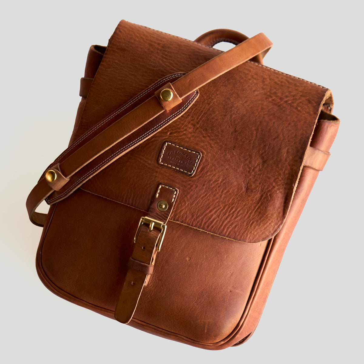 NO.212 Stone-Washed Swiss Saddle Bag