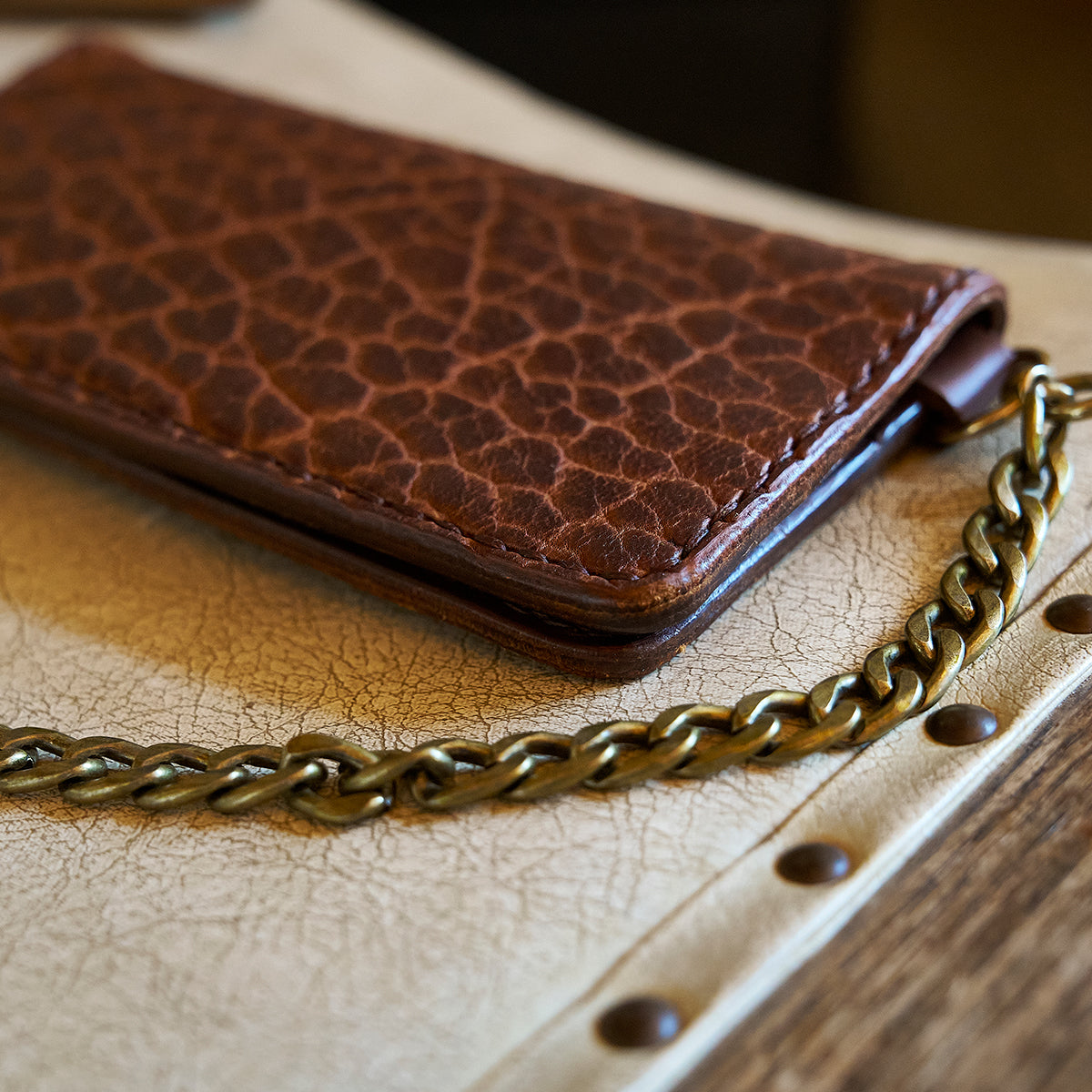 No.830 Handsewn Long Wallet | Bison Brown