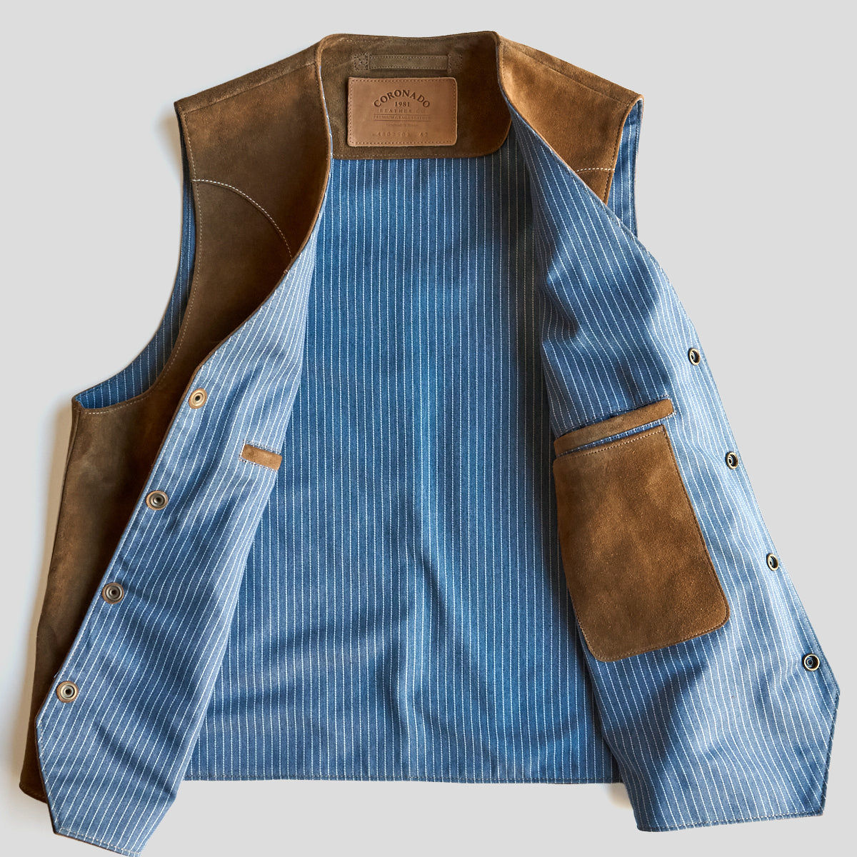 No.480 Fremont Vest | Brown Suede LE