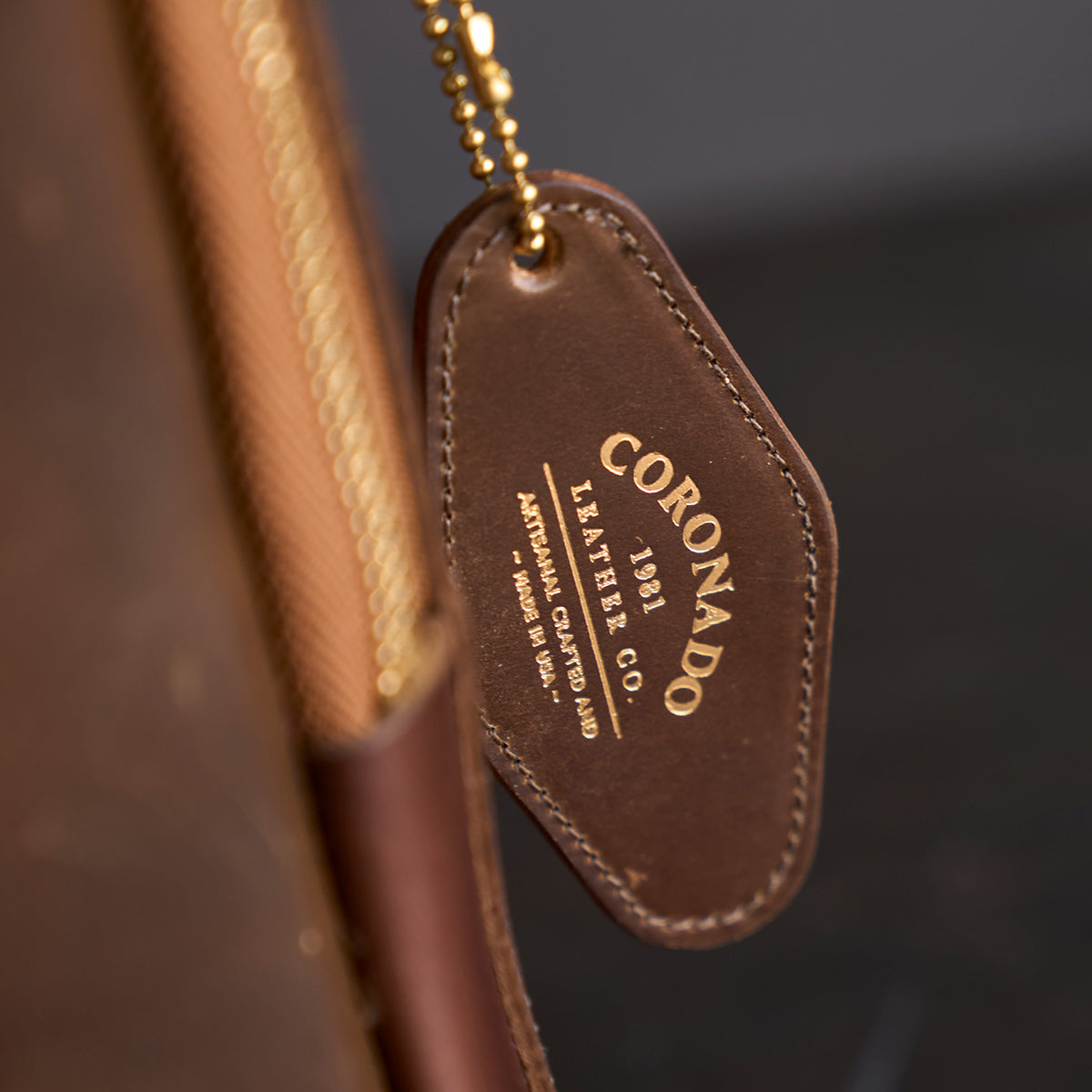 No.541 Chicago Shell Briefcase | Horween® Dark Cognac x3