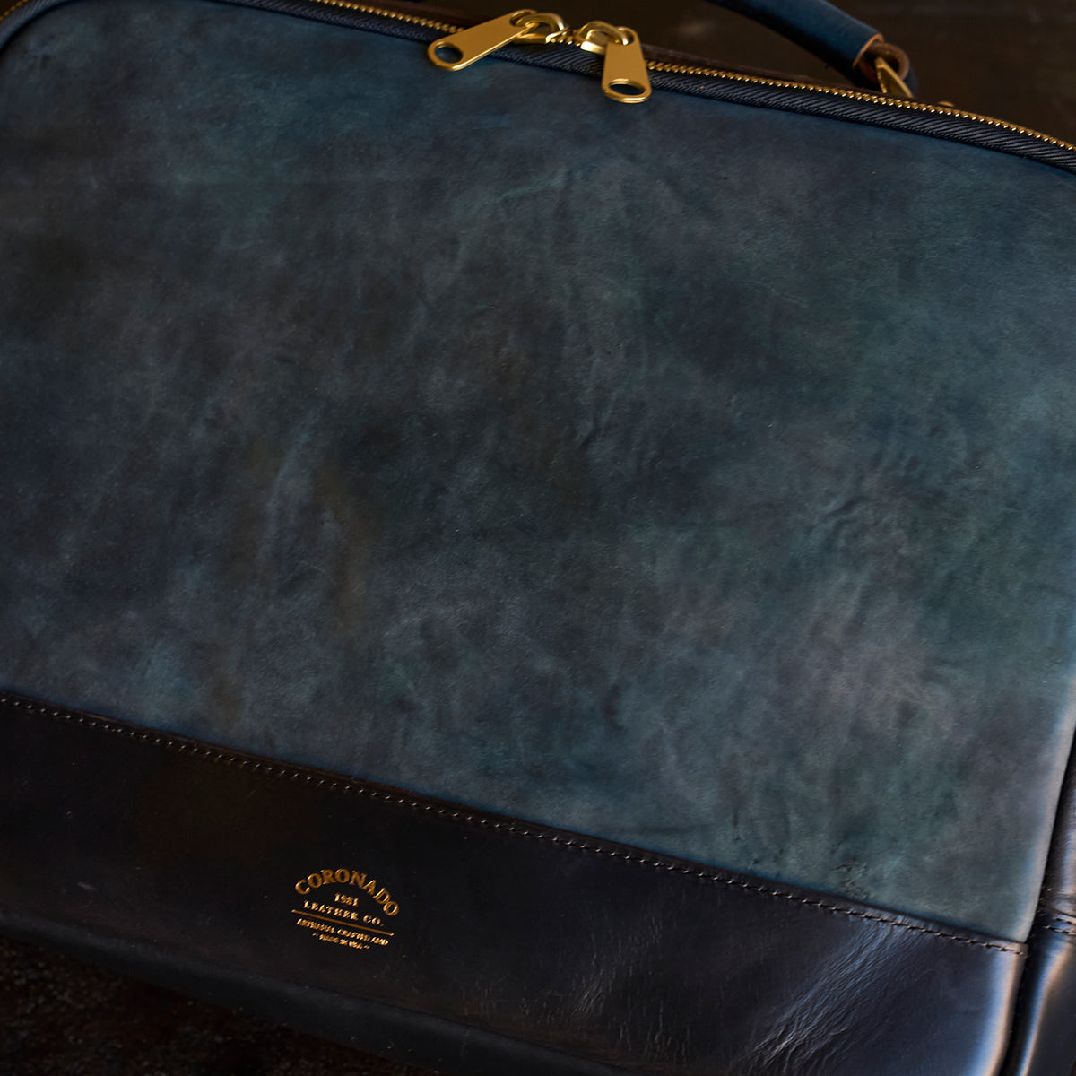 No.541 Chicago Shell Briefcase | Horween® Tumbled Black (x6)