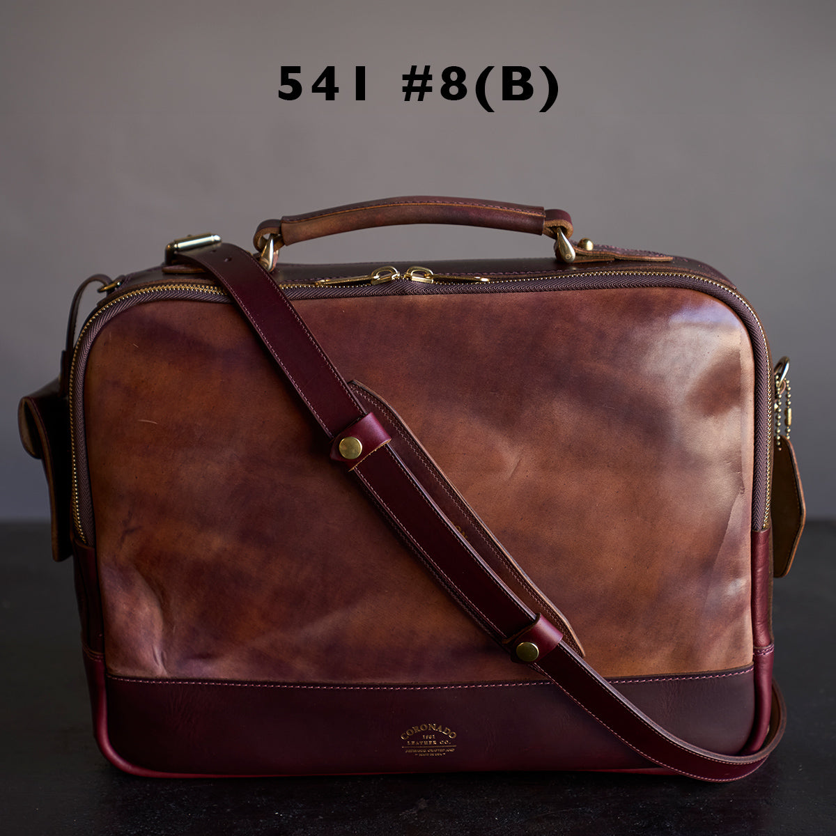 No.541 Chicago Shell Briefcase | Horween® Marbled #8 X2