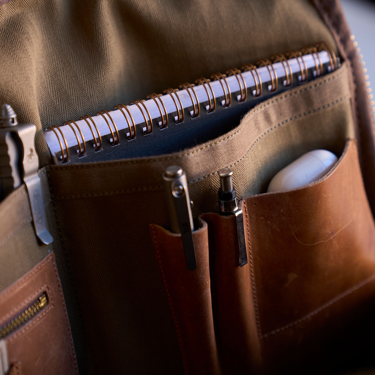 No.545 Natural SD Briefcase | Horween® Horsehide & Latigo