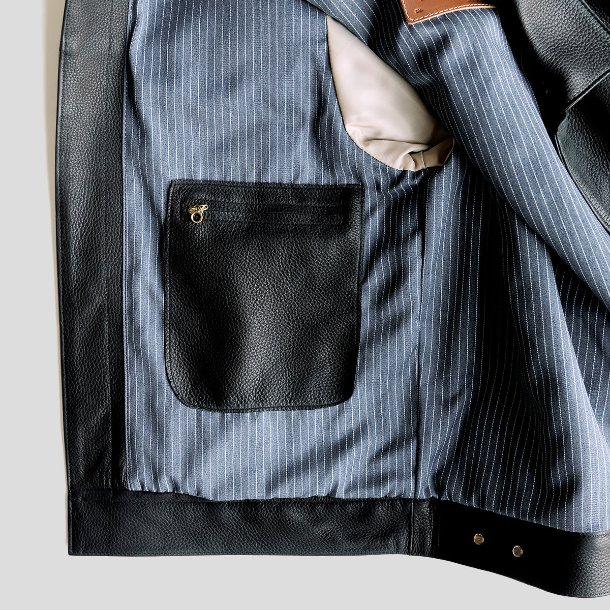 No.210 Dean Jacket | LE Deerskin Black x15