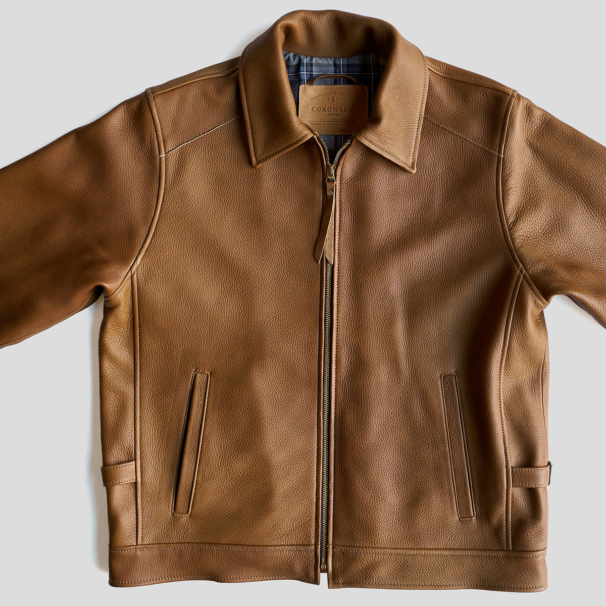 No.320 Garrison Jacket | Italian Deerskin Tan
