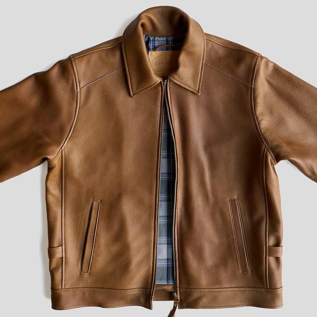No.320 Garrison Jacket | Italian Deerskin Tan