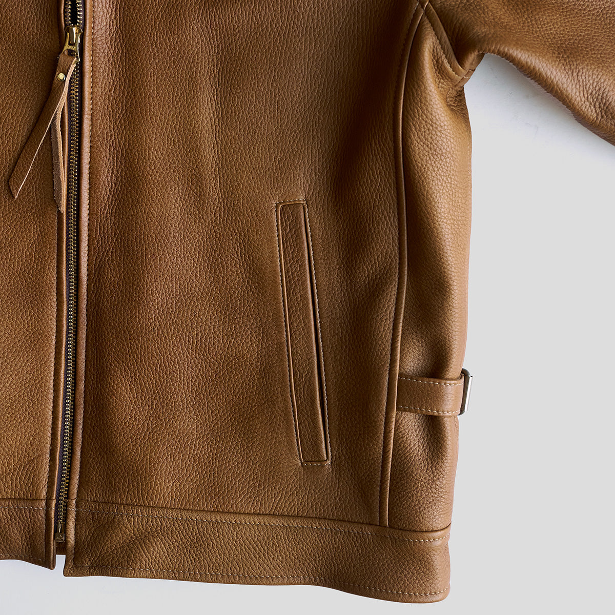 No.320 Garrison Jacket | Italian Deerskin Tan