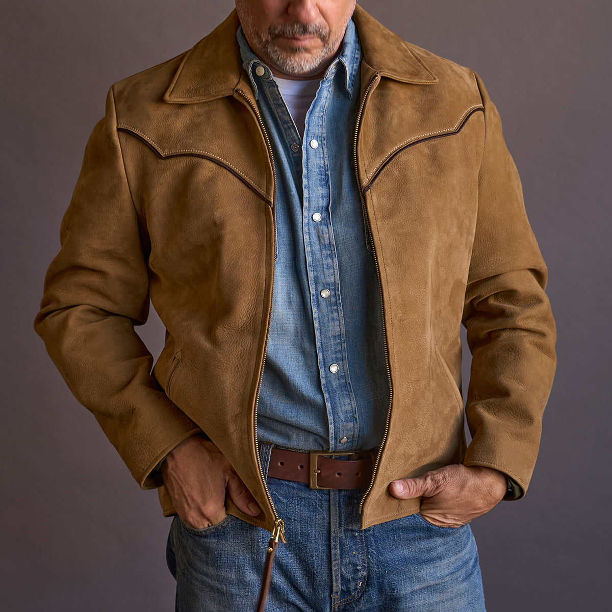 No.81 Vaquero Jacket | Coyote Tan Nubuck